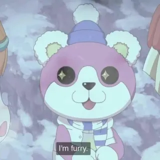 🐻 I'm furry. Bär, Furry, Süß, Anime whatsapp sticker