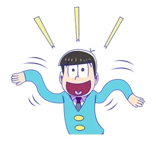 😀 Osomatsu Osomatsu-san osomatsu-san, anime, hoạt hình, hài hước telegram sticker