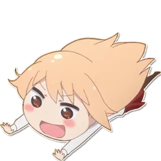 😝 anime, chibi, cartoon, cute, manga, character telegram sticker