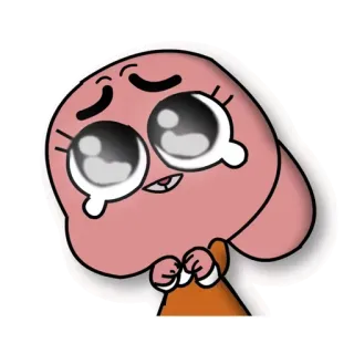 😊 Anais Watterson The Amazing World of Gumball cartoon, character, cute, crying telegram sticker