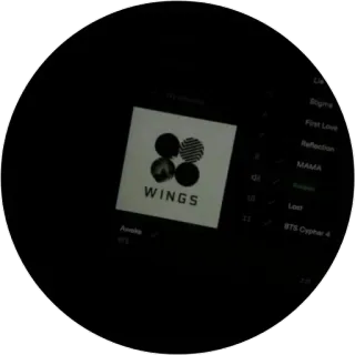 🖤 WINGS musique, album, BTS, kpop, wings telegram sticker