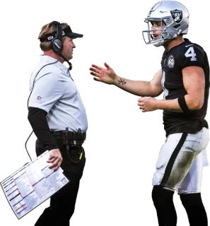 👥 football americano, NFL, allenatore, giocatore, sport, Las Vegas Raiders telegram sticker