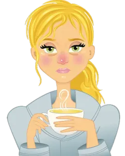 🤒 malade, fièvre, thé, rhume, grippe, toux, congestion telegram sticker