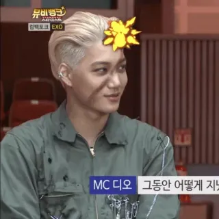 ⚡️ MC 디오 그동안 어떻게 지냈 korean, exo, mc dio whatsapp sticker