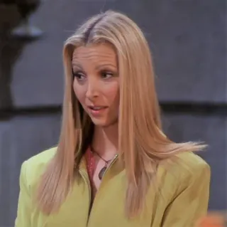 😲 Phoebe Buffay Friends série de tv, sitcom, Friends, Phoebe Buffay, loira, atriz telegram sticker