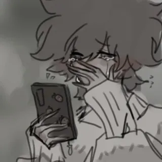 🥢 泣く, 悲しい, 怒り, アニメ, 漫画, 感情的, 電話 telegram sticker