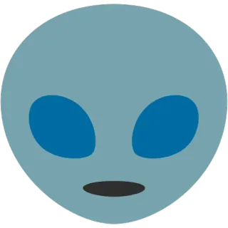 👽 alien, extraterrestrial, space, grey alien, ufo, outer space telegram sticker
