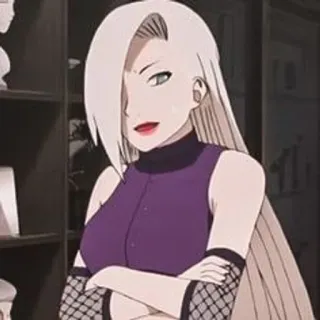 🌟 Yamanaka Ino Naruto anime, cartoon, female, character telegram sticker