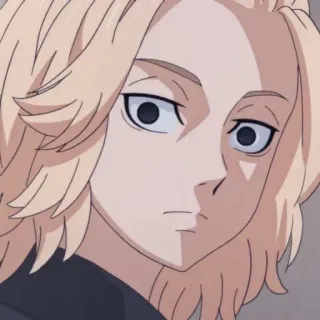 😐 Mikey Tokyo Revengers anime, character, manga, fanart telegram sticker