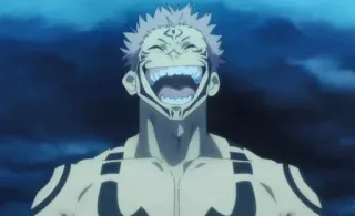 😂 Ryomen Sukuna Jujutsu Kaisen anime, character, jujutsu kaisen, sukuna, demon, cursed spirit telegram sticker
