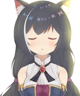 😚 anime, cat girl, kawaii, cute, manga, girl telegram sticker