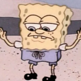 🧽 Spongebob spongebob, cartoon, charakter, lustig, meme whatsapp sticker