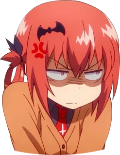 😓 Satania Gabriel DropOut Anime, Demone, Arrabbiato, Satania, Gabriel DropOut telegram sticker