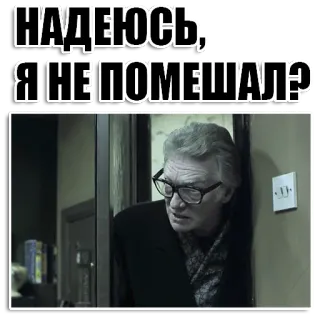 ❓ НАДЕЮСЬ, Я НЕ ПОМЕШАЛ? whatsapp sticker