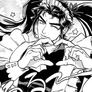 ❤️ Anime, Manga, Serveuse, Personnage, Illustration, Art telegram sticker