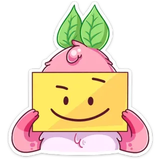 🙂 น่ารัก, คาวาอิ, สีชมพู, สติกเกอร์, การ์ตูน telegram sticker