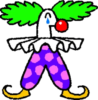 🤡 pagliaccio, triste, lacrime, cartone animato, colorato, personaggio telegram sticker
