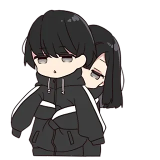 🤗 Chibi, Pareja, Anime, Lindo whatsapp sticker