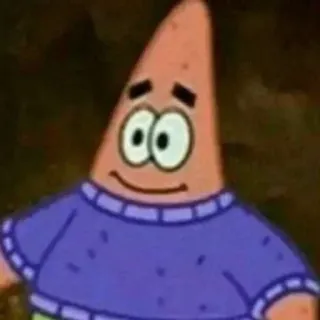 🌟 Patrick Star SpongeBob SquarePants patrick stella, spongebob, cartoni animati, nickelodeon telegram sticker
