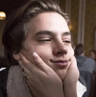 😌 Cole Sprouse aktor, celebryta, portret, osoba, mężczyzna telegram sticker