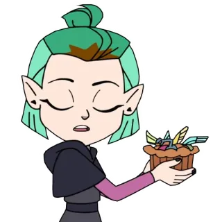 🤓 Amity Blight The Owl House Amity Blight, Owl House, Cartoon, Animated, Cupcake telegram sticker