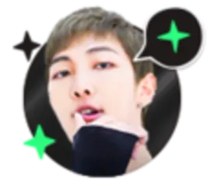 🤫 RM kpop, bts, cantante, idol, rm telegram sticker