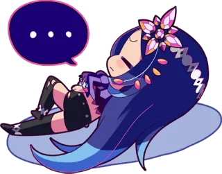 😒 Kartun, Tidur, Anime, Chibi, Imut, Santai telegram sticker