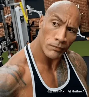 🤩 Dwayne Johnson ator, músculo, fitness, celebridade, ginásio whatsapp sticker