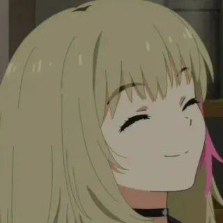 📕 Anime Mädchen, Lächeln, Cartoon, Zeichentrickfigur telegram sticker