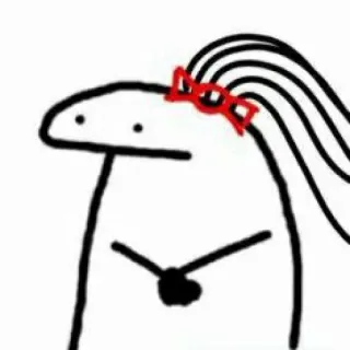 👧 stokfiguur, cartoon, personage, strik, eenvoudige tekening telegram sticker