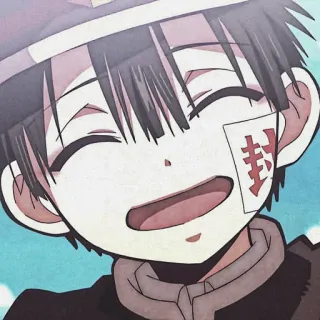 🏮 Hanako-kun Toilet-Bound Hanako-kun Anime, Hanako-kun, Toilet-Bound Hanako-kun, Manga, Lindo, Sonrisa telegram sticker