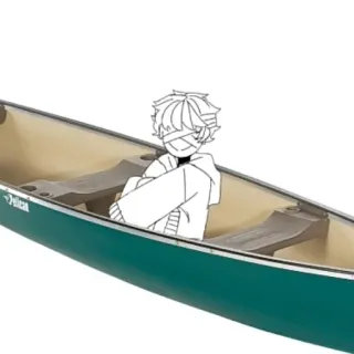 🚣‍♂ anime, boat, cartoon, drawing, character, manga telegram sticker