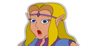 😱 Zelda The Legend of Zelda ゼルダ, 任天堂, エルフ, プリンセス telegram sticker