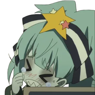 😣 アニメ, 泣く, 悲しい, 怒り, 漫画, キャラクター telegram sticker