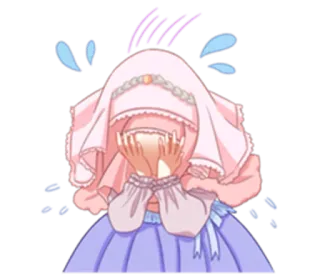 🙈 płacz, anime, łzy, smutny, zdenerwowany, emocje telegram sticker