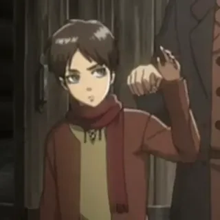 🌟 Eren Yeager Attack on Titan Eren Yeager, Attack on Titan, Anime, Personagem, Desenho animado telegram sticker