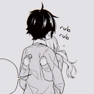 🖤 rub rub Anime, Umarmung, Süß, Romantik, Paar telegram sticker