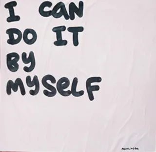 ✊ I CAN DO IT BY MYSELF Самостоятельность, Независимость, Мотивация, Расширение возможностей, Уверенность, Решительность telegram sticker