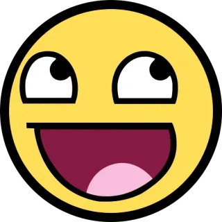 😏 Meme, Visage, Jaune, Joyeux, Lol, Internet whatsapp sticker