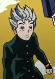 😕 Koichi Hirose JoJo's Bizarre Adventure Koichi Hirose, JoJo's Bizarre Adventure, Anime, Manga, Charakter, Diamond is Unbreakable telegram sticker