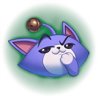 😏 고양이, 보라색, 귀여운, 이모지, 웃긴 telegram sticker