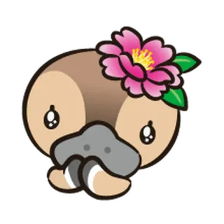 🥺 bebek, bunga, lucu, kartun, binatang, burung telegram sticker