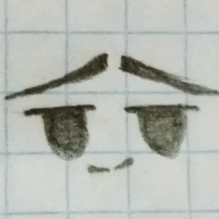 🥲 cara, expresión, bosquejo, dibujo, emoji, emoticono telegram sticker