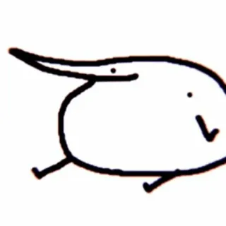 🙂 blob, doodle, sketch, abstract, minimalist, simple, cartoon whatsapp sticker