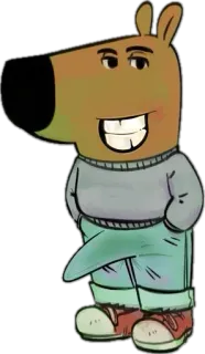 🤩 การ์ตูน, สัตว์, หมา, ตัวละคร, ภาพประกอบ, น่ารัก, ตลก telegram sticker