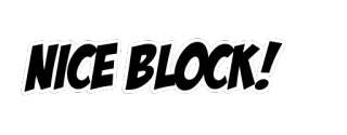 🕋 NICE BLOCK! sports, blocage, positif, exclamation telegram sticker