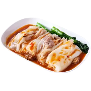 😛 jedzenie, kuchnia chińska, kuchnia azjatycka, rolada z makaronu ryżowego, street food, danie telegram sticker