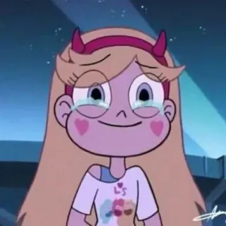 💫 Star Butterfly Star vs. the Forces of Evil dibujos animados, llorando, estrella, mariposa, animación whatsapp sticker