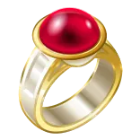 🎁 bague, bijou, or, rouge, gemme, accessoire whatsapp sticker