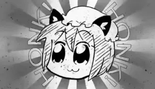 😎 HONK HONK! Anime, Gato, Lindo, Sticker, Meme whatsapp sticker